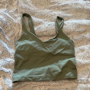 Lululemon align tank size 4 olive green/ light green color